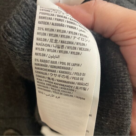 ABERCROMBIE & FITCH Sz XXL  Grandpa Core Dark Academia Emblem Pockets Cardigan - Picture 10 of 14